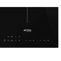 Индукционен плот за вграждане SMEG SI5632D с черна стъклокерамика и три големи зони 