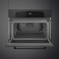 Комбинирана микровълнова фурна за вграждане SMEG SO4201M1BI